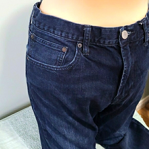 American Eagle Dark Wash Slim & Straight Jeans 34 - Picture 8 of 16